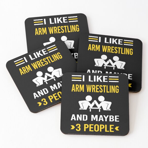 Item preview, I Like 3 People Arm Wrestling Wrestler Armwrestling designed and sold by maymorto.