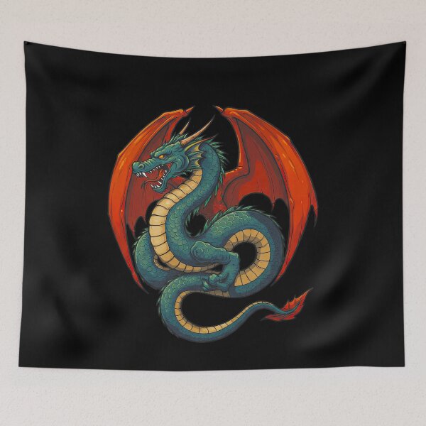 Item preview, Mythical Red Eastern Dragon designed and sold by TeeARTHY.