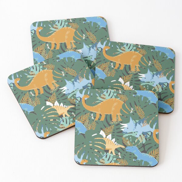 Item preview, Jungle Dinosaurs - Half Drop designed and sold by latheandquill.