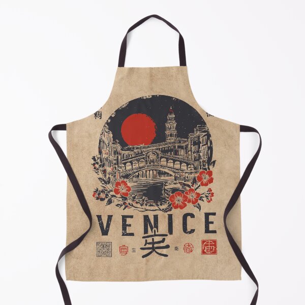 Item preview, Venice Italy Vintage Japanese Style Travel Poster | Rialto Bridge Ukiyo-e Art designed and sold by TuncGK.