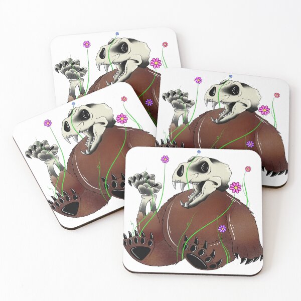 Item preview, Skeleton bear with flowers  designed and sold by E2prints.
