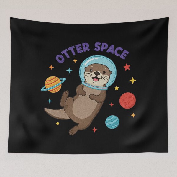 Item preview, Otter Space Funny Pun Astronaut designed and sold by TeeARTHY.