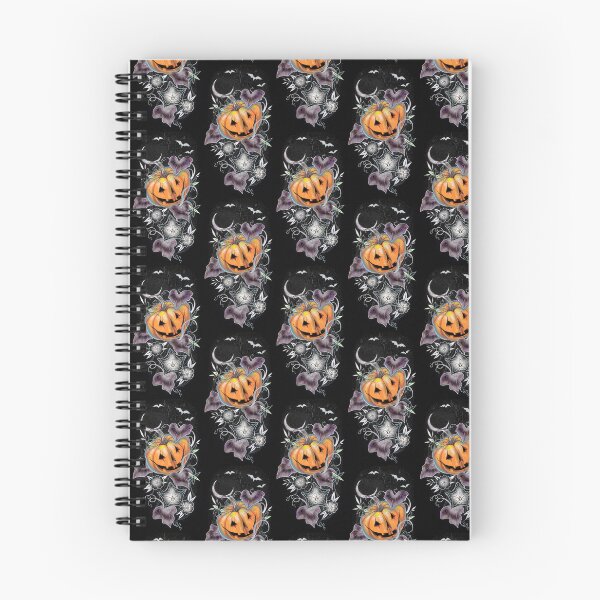 Item preview, Happy Halloween Eerie Pumpkin with Black background designed and sold by Inky Paige.