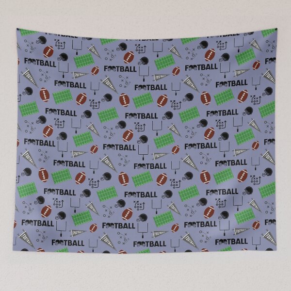 Item preview, Football Fun on Gray-Blue  designed and sold by KSimpson838.