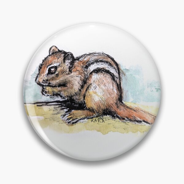 Item preview, Watercolor Chipmunk designed and sold by Kara Draws.