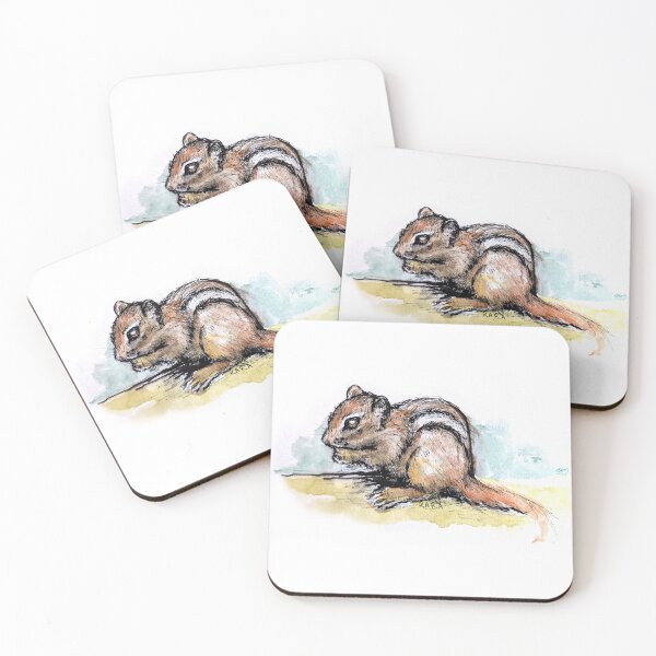 Item preview, Watercolor Chipmunk designed and sold by Kara Draws.