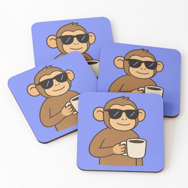 Item preview, Cool Monkey with Sunglasses Coffee design – Funny Relaxed Animal  designed and sold by Printessive Designs.
