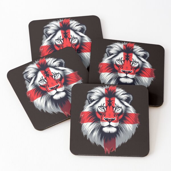 Item preview, St George Flag Patriotic English Flag Lion Face Design designed and sold by adsman68.