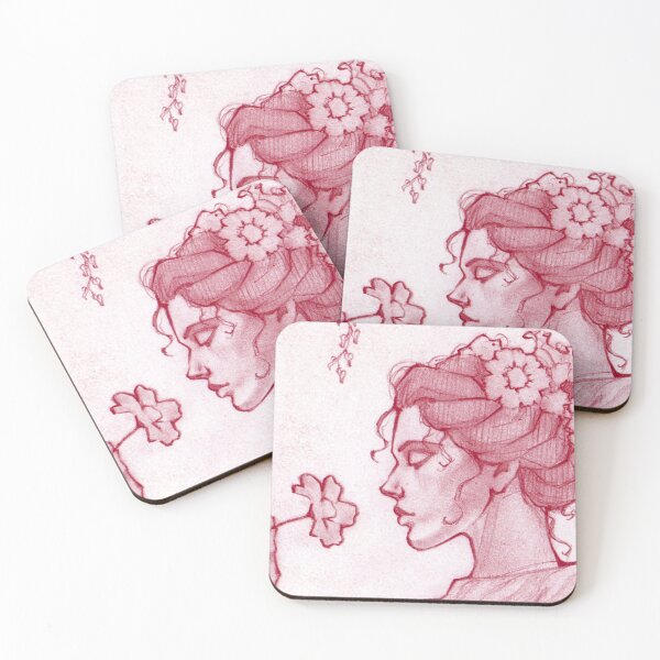 Item preview, Flowers in red designed and sold by EnaBianca.