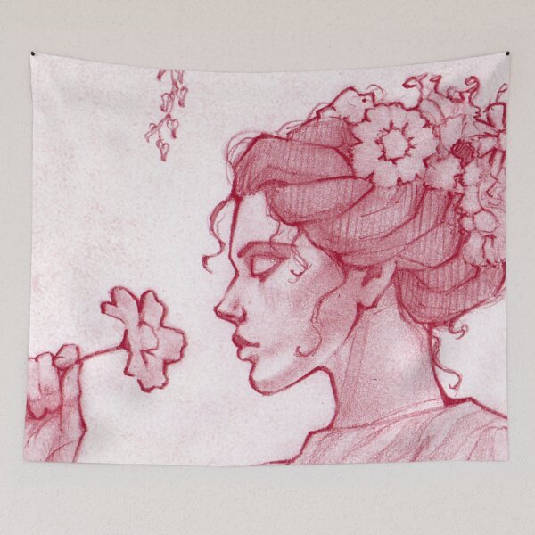 Item preview, Flowers in red designed and sold by EnaBianca.