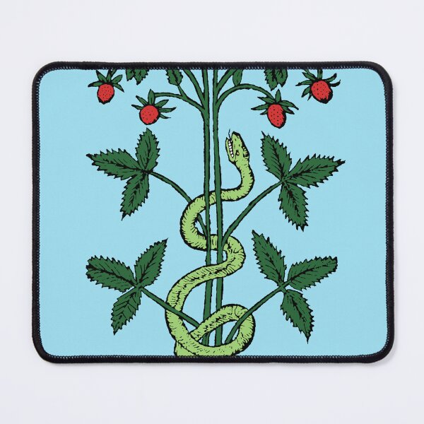 Item preview, Renaissance Emblem Snake and Strawberries Virgil designed and sold by Pixelchicken.