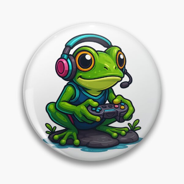 Item preview, Frog funny gamer design  designed and sold by Shop_Bagniak.