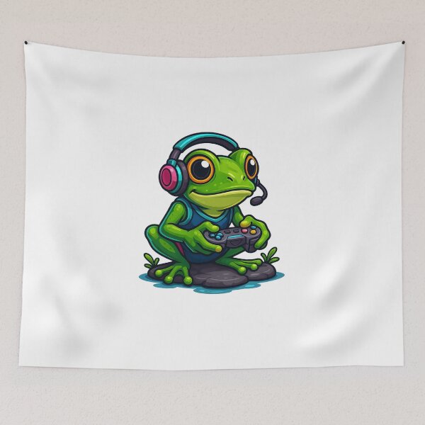 Item preview, Frog funny gamer design  designed and sold by Shop_Bagniak.