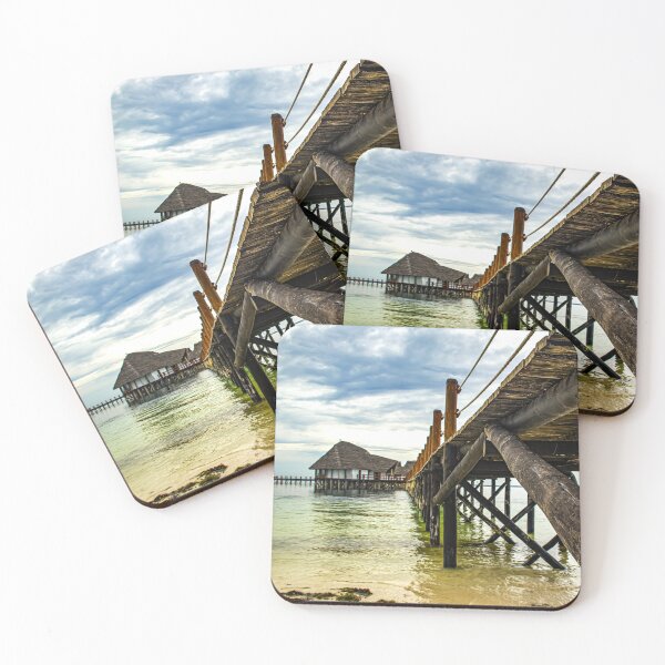 Item preview, Tropical Zanzibar Ocean Pier Paradise Beach Tanzania designed and sold by Amanda's Factory.