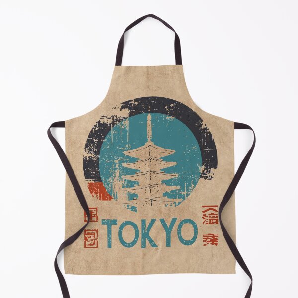Item preview, Tokyo Japan Vintage Travel Poster | Pagoda Ukiyo-e Style Wall Art designed and sold by TuncGK.