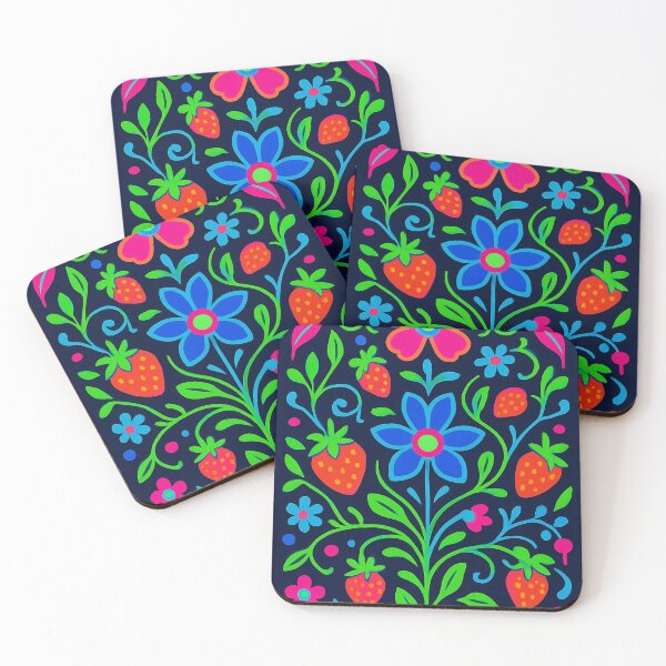 Item preview, Neon floral Strawberry  designed and sold by TyTabRushnell.
