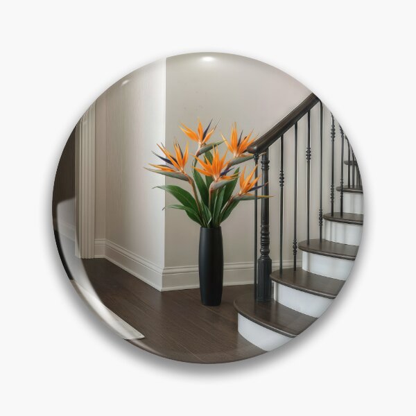 Item preview, Bird of Paradise Bouquet in a Black Vase designed and sold by Maria Dryfhout.