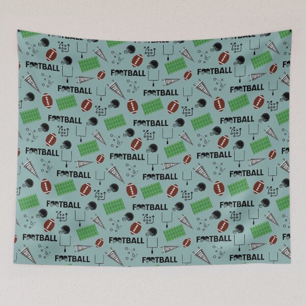 Item preview, Football Fun on Light Gray-Green  designed and sold by KSimpson838.