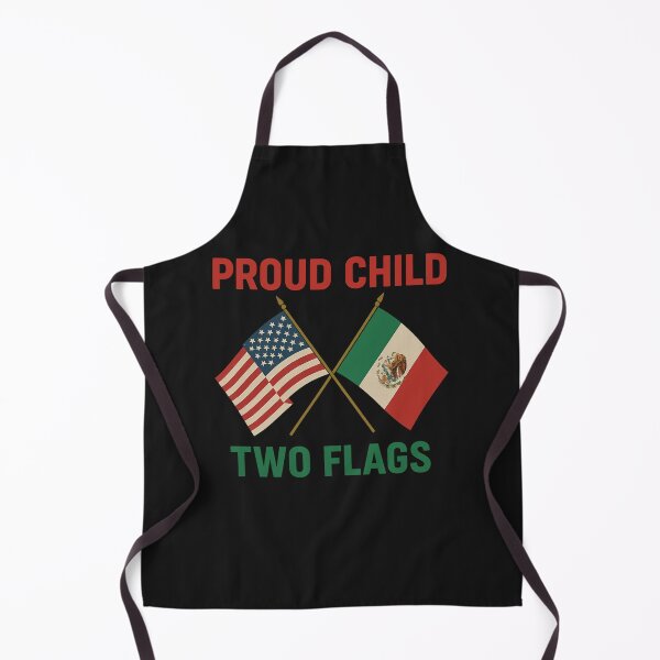Item preview, Proud Child Two Flags – Mexican American Heritage T-Shirt designed and sold by MerchbvyTodd.
