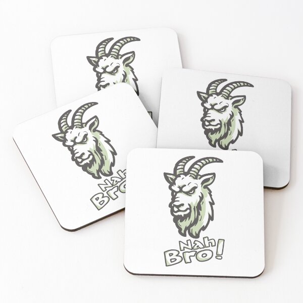 Item preview, Angry Goat 'Nah Bro' Sticker designed and sold by KBCray.