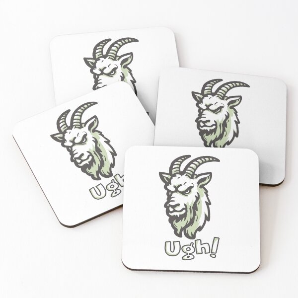 Item preview, Angry Goat 'Ugh' Sticker designed and sold by KBCray.