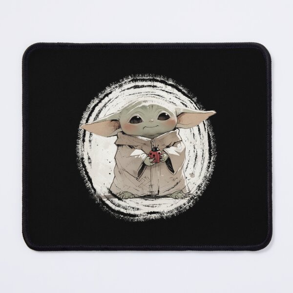 Item preview, BABY YODA WITH LADYBUG designed and sold by LIS AND MELIVERSO.