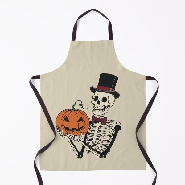Item preview, Dapper Skeleton with Pumpkin – Vintage Halloween Illustration designed and sold by Pasteltone.