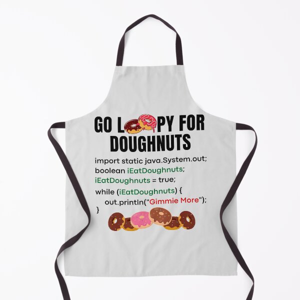 Item preview, Programmers Go Loopy for Doughnuts! designed and sold by MPC-Mince-Pies.