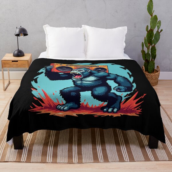 Item preview, Retro Gorilla Power – The King with the Boombox designed and sold by Hans-Design.