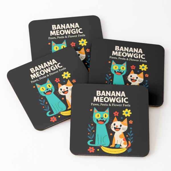Item preview, Banana Meowgic: Paws, Peels & Flower Feels designed and sold by SabaMirzique.
