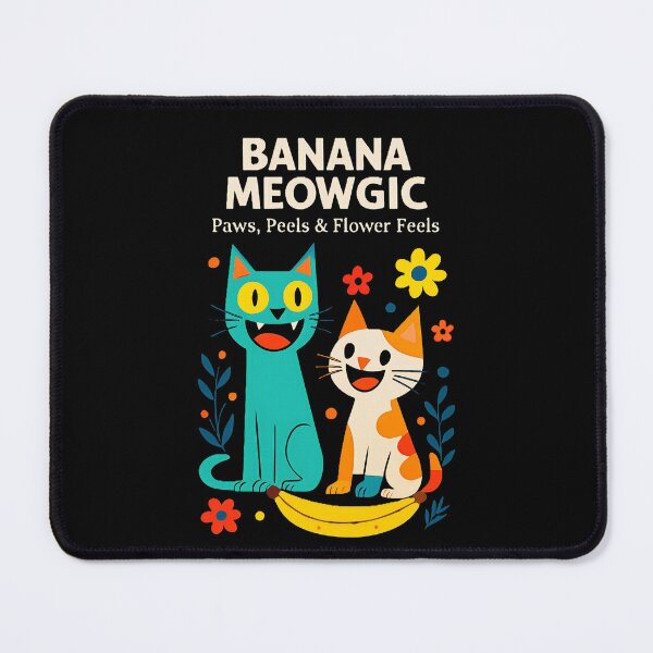 Item preview, Banana Meowgic: Paws, Peels & Flower Feels designed and sold by SabaMirzique.