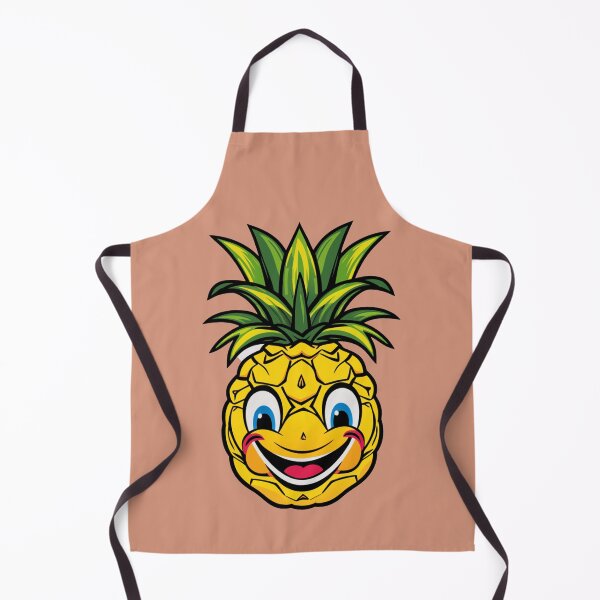 Item preview, illustration of a smiling pineapple character designed and sold by Royalsticker.