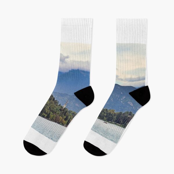 Item preview, View of Lake Bled with Bled Castle,landscape, Slovenia designed and sold by goceris.