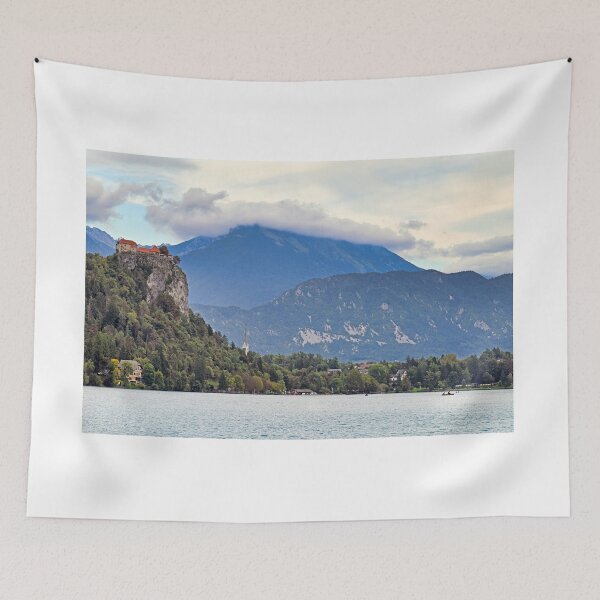 Item preview, View of Lake Bled with Bled Castle,landscape, Slovenia designed and sold by goceris.