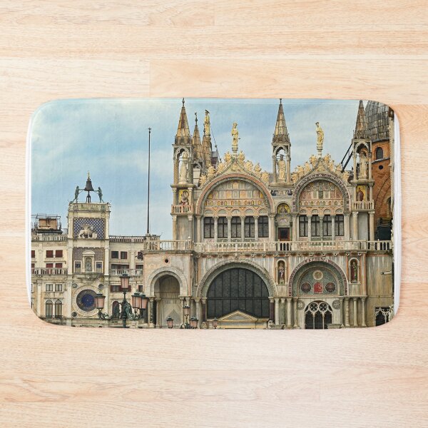 Item preview, Saint Mark Basilica and clock tower, Venice, Italy designed and sold by goceris.