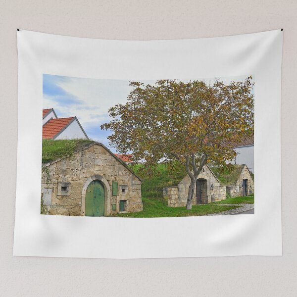 Item preview, Old wine cellars street, Kellergasse in Purbach, Burgenland,Austria,autumn season designed and sold by goceris.