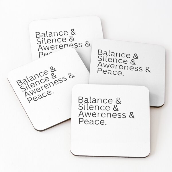 Item preview, Balance & Silence & Awareness & Peace designed and sold by Omarmadani.