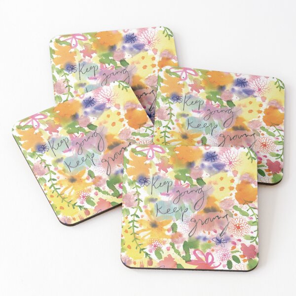 Item preview, Keep Going, Keep Growing in Flowers  designed and sold by brennasophia.