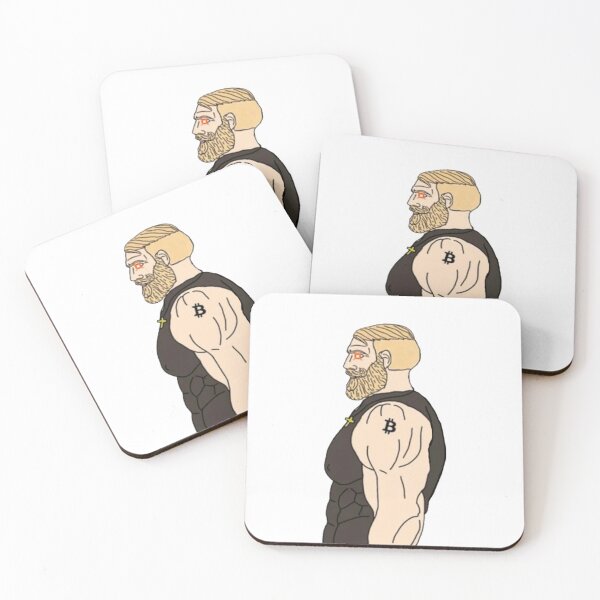 Item preview, Bitcoin Chad Meme designed and sold by CyberRex.