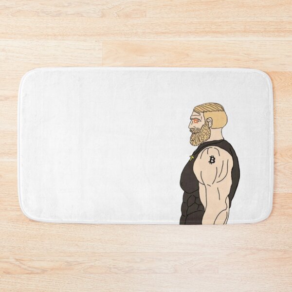 Item preview, Bitcoin Chad Meme designed and sold by CyberRex.