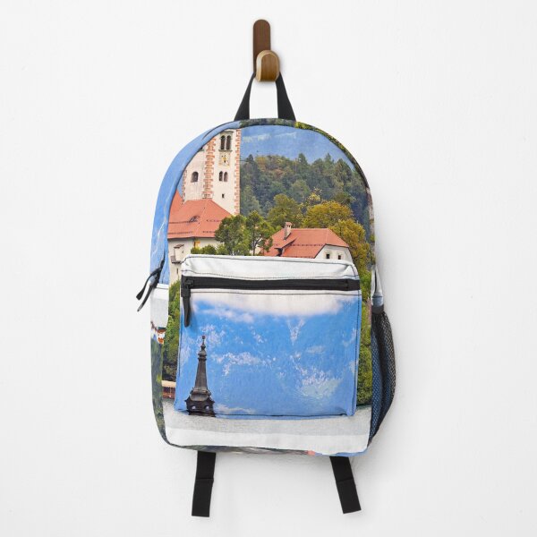 Item preview, Lake Bled with Bled Castle and Pilgrimage Church of the Assumption of Maria,landscape, Slovenia designed and sold by goceris.