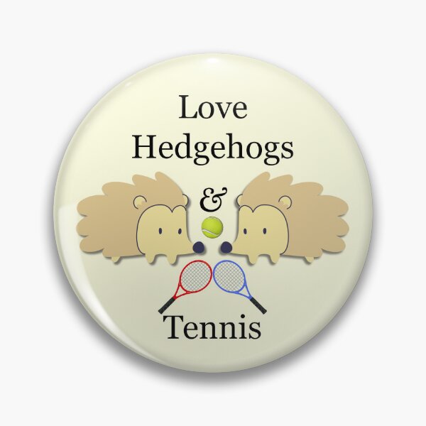 Item preview, Love Hedgehogs and Tennis designed and sold by MFellArt Creations.
