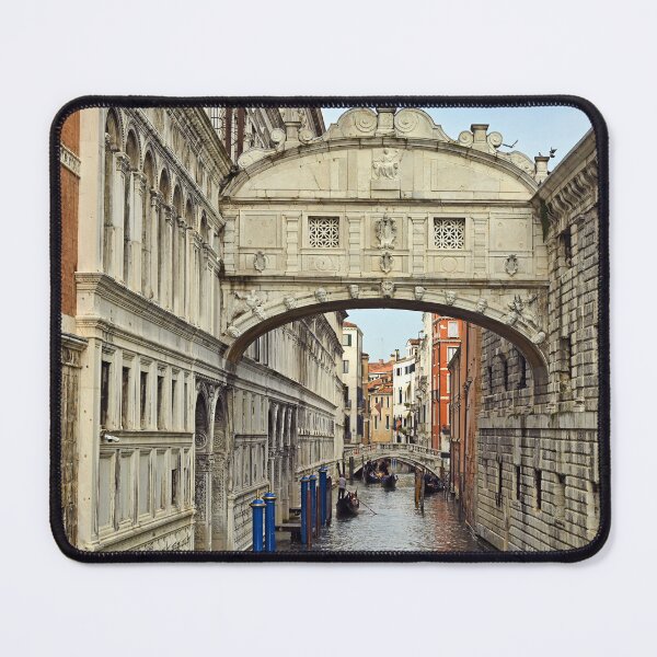 Item preview, Gondolas floating on canal towards Bridge of Sighs, Ponte dei Sospiri,Venice, Italy designed and sold by goceris.