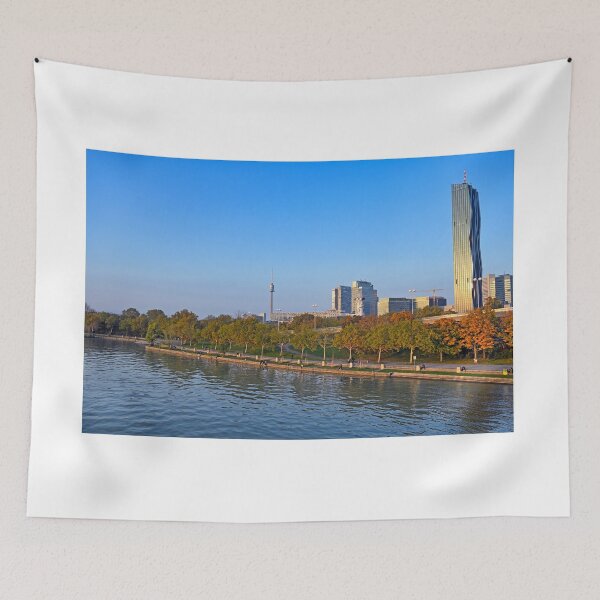 Item preview, Donaucity and Danube river, Vienna cityscape, Austria,autumn season designed and sold by goceris.