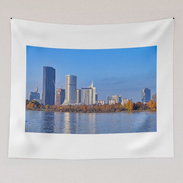 Item preview, Donaucity and Danube river in Vienna cityscape, Austria,autumn season designed and sold by goceris.