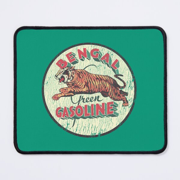 Item preview, Bengal Green Gasoline 1950s-60s - age, worn, vintage print. designed and sold by retropetrol.