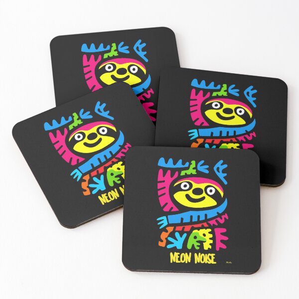 Item preview, Neon Sloth – Colorful Pop Art Jungle Animal Design designed and sold by Moisky Art.