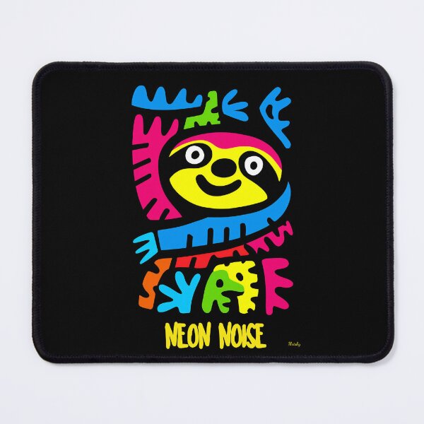 Item preview, Neon Sloth – Colorful Pop Art Jungle Animal Design designed and sold by Moisky Art.