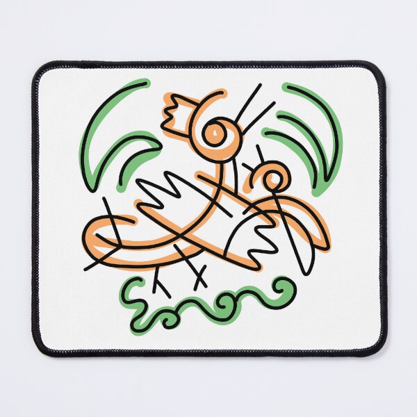Item preview, Wings of Abstraction Doodle Composition 6 designed and sold by alina-k-design.