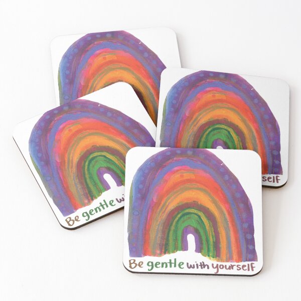 Item preview, Rainbow "Be Gentle with Yourself" designed and sold by brennasophia.